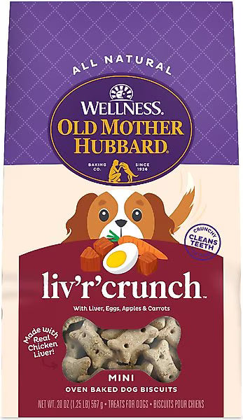 Old Mother Hubbard Crunchy Classic Natural LivRCrunch Mini Biscuits Dog Treats