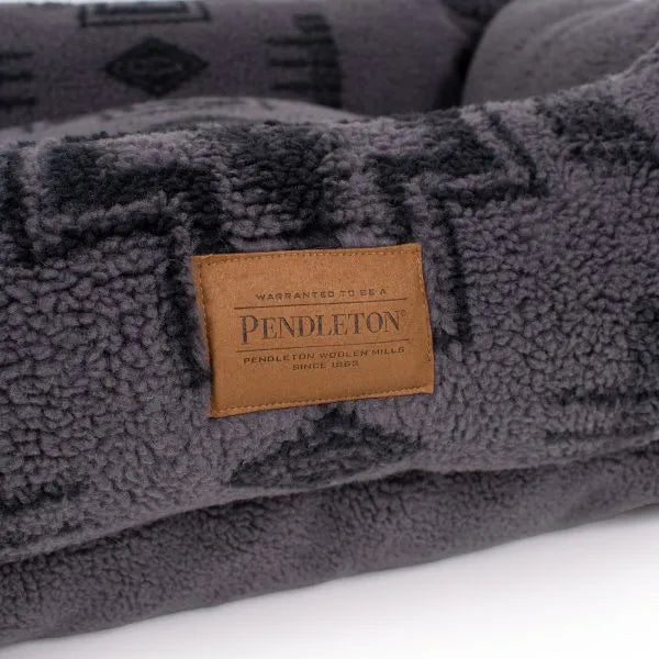 Pendleton Harding Tonal Gray Kuddler Berber Dog Bed