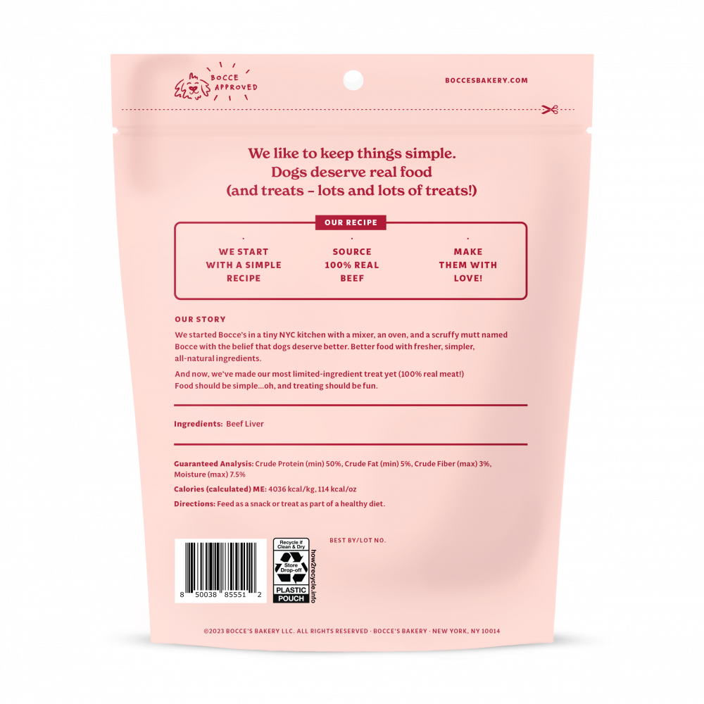 Bocce's Bakery Beef Liver Freeze-Dried Treats