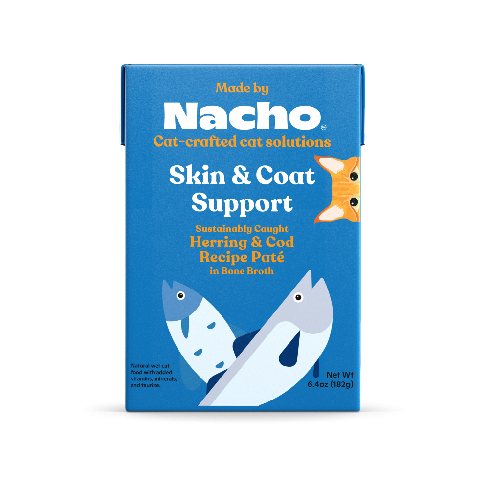 Made By Nacho Skin & Coat Support Sustainably Caught Herring And Cod Pate In Bone Broth Tetra