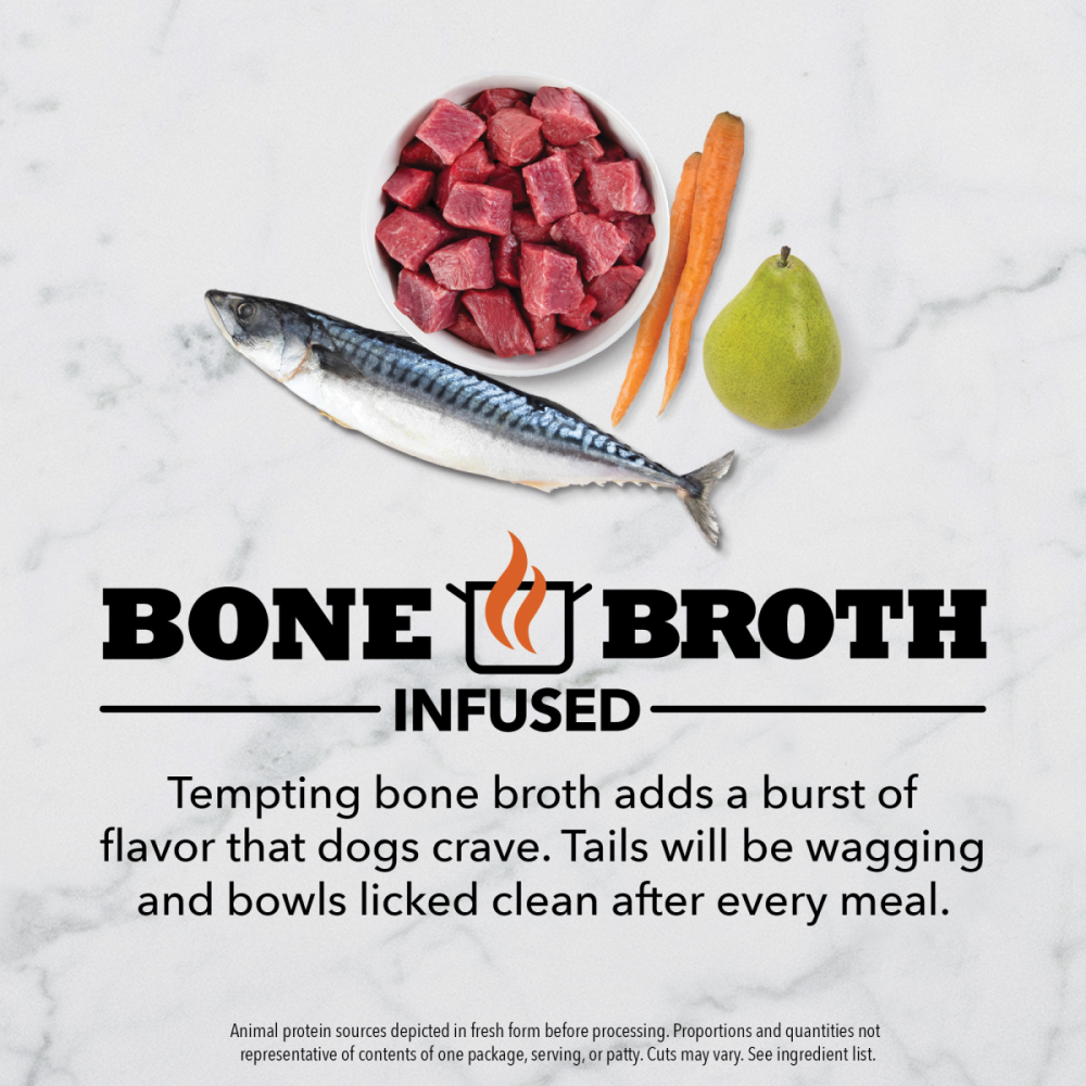 ACANA Freeze Dried Dog Food & Topper, Grain Free, High Protein, Fresh & Raw Animal Ingredients, Ranch Raised Beef Recipe, Patties