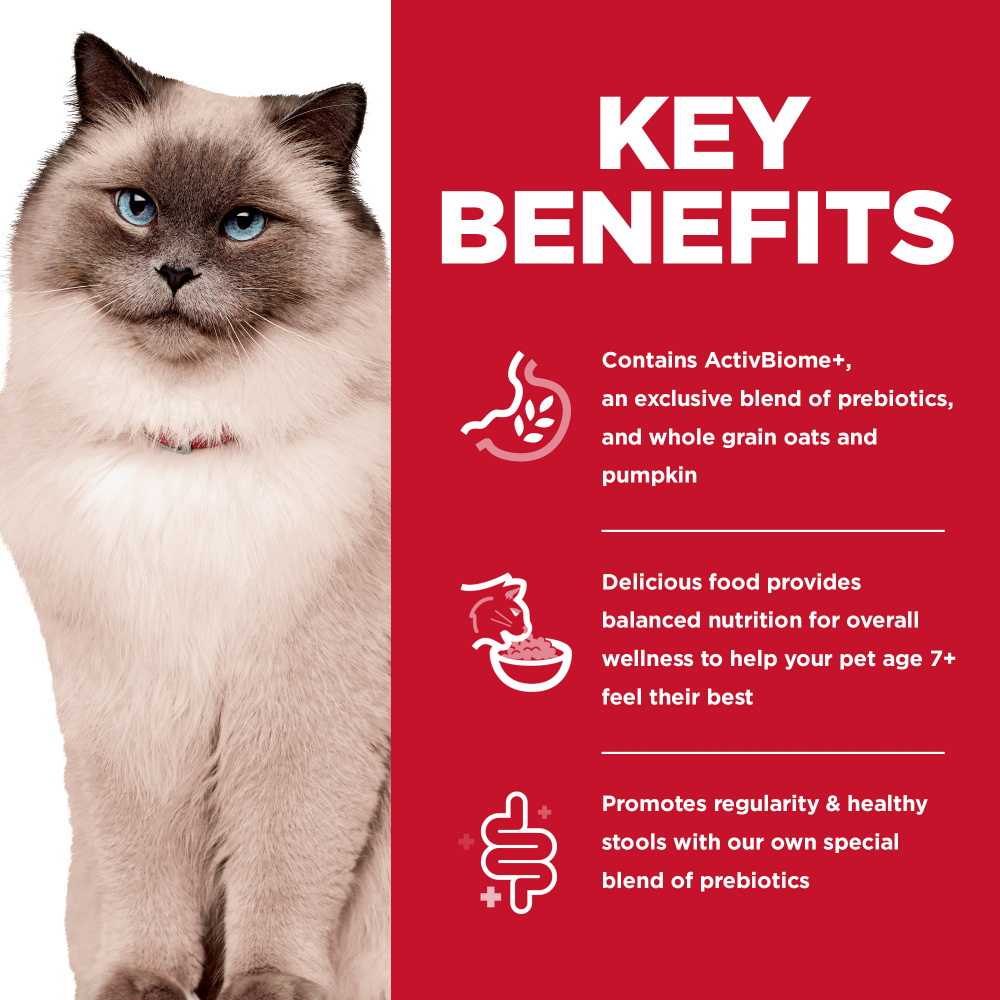 Hill's Science Diet Adult 7+ Perfect Digestion Chicken, Barley & Whole Oats Recipe Dry Cat Food