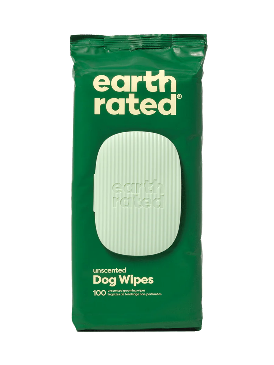 Earth Rated Plant-Based Dog Grooming Wipes
