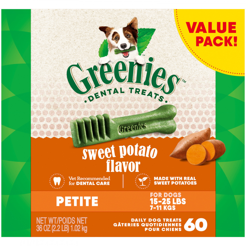 Greenies Dental Bone Sweet Potato Petite