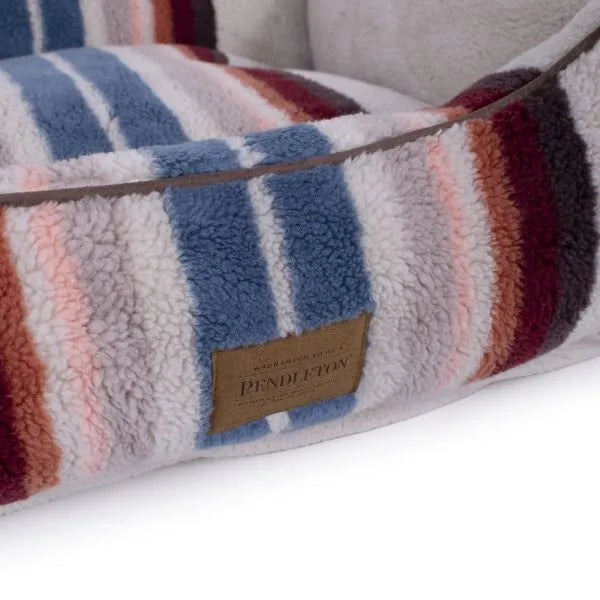 Pendleton Serape Rosewood Kuddler Berber Dog Bed