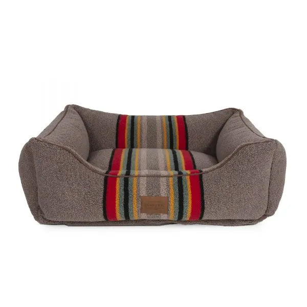 Pendleton Vintage Camp Mineral Umber Kuddler Berber Dog Bed