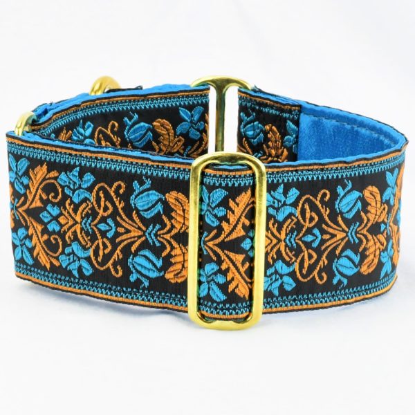 Filigree 2″ Wide Martingale Dog Collar