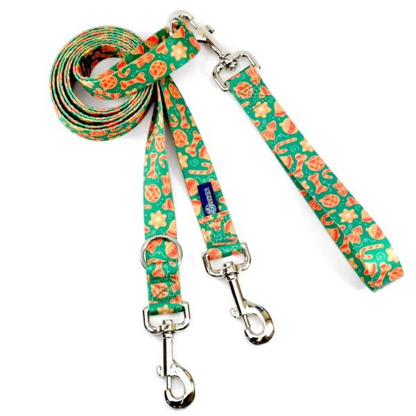 Holiday Cookies Double Connection Dog Leash – EarthStyle