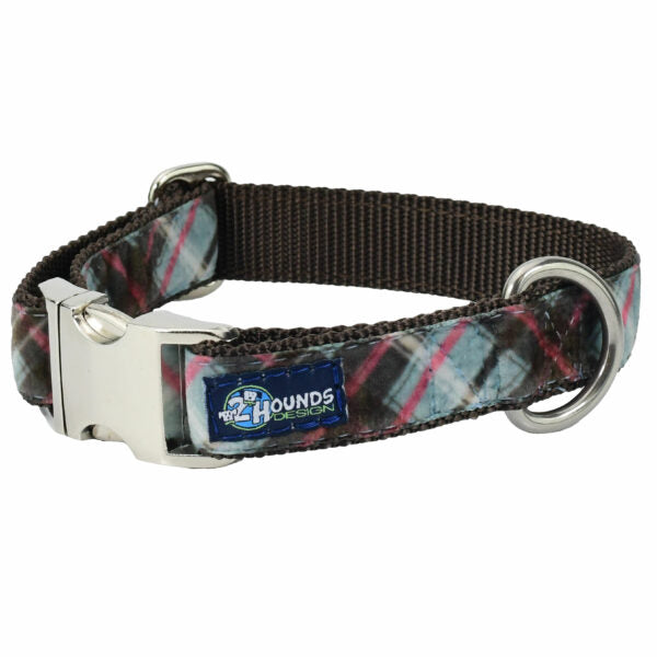 Jane’s Shirt Winter Plaid Velvet Essential Dog Collar