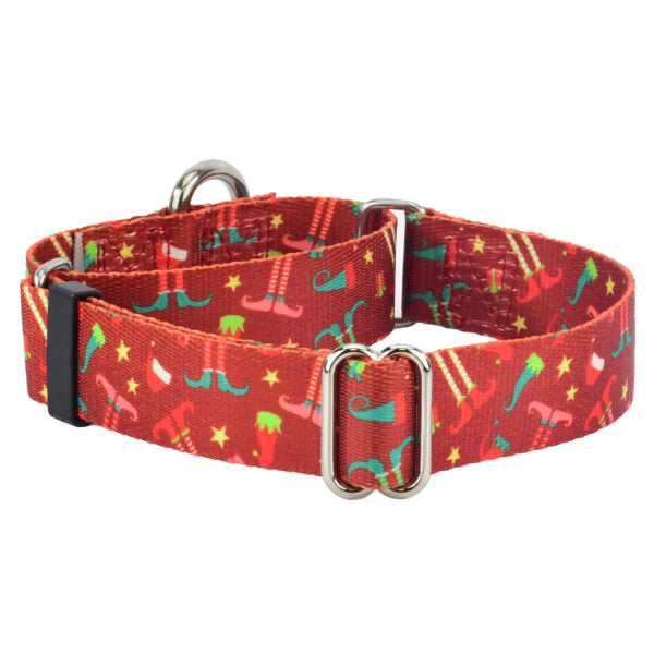 Elf Shoes Christmas Martingale Dog Collar – EarthStyle