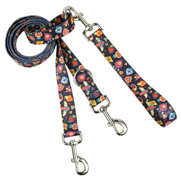 Gothic Hearts Double Connection Leash – EarthStyle