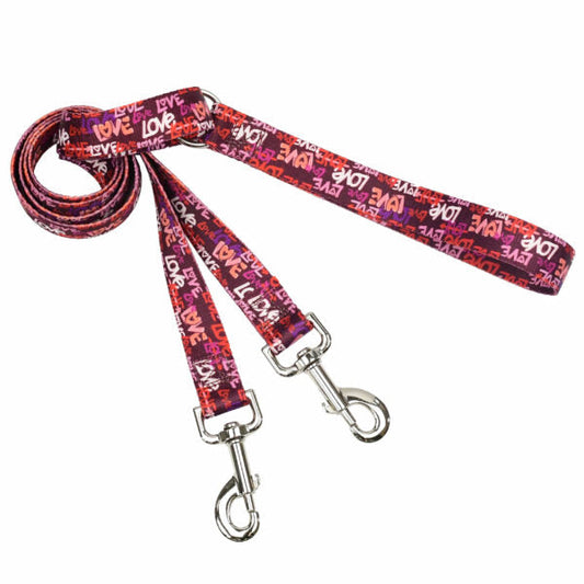 Love Graffiti Red Double Connection Leash – EarthStyle