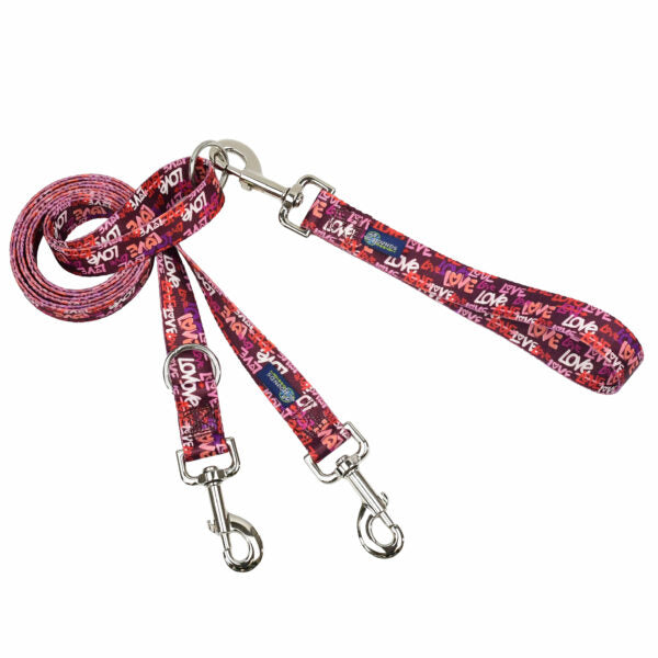 Love Graffiti Red Double Connection Leash – EarthStyle