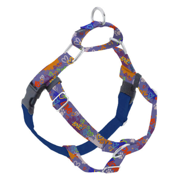 Love Graffiti Blue Freedom No-Pull Dog Harness – Earthstyle