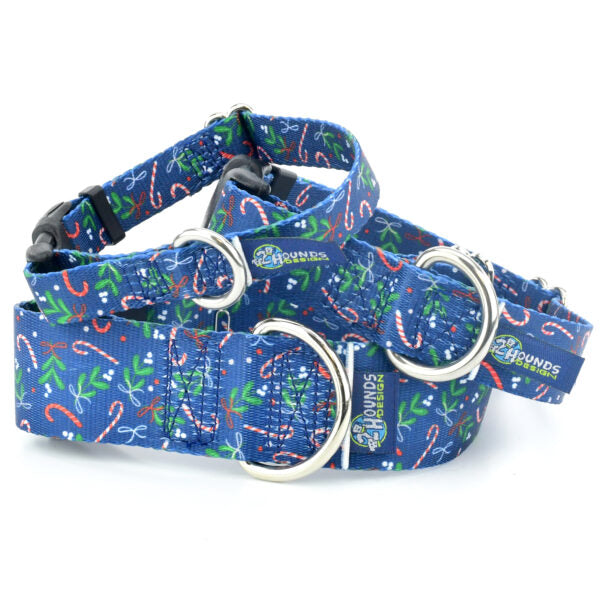 Kiss The Dog Christmas Holiday Martingale Dog Collar – EarthStyle