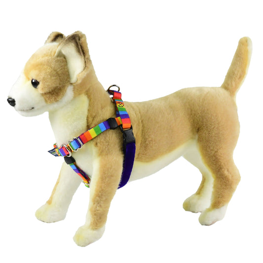 XXSmall Rainbow Stripe Freedom No-Pull Harness 13"-16" Chest