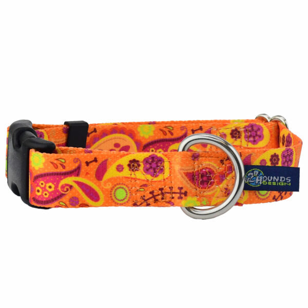 Orange Paisley Dog Collar – EarthStyle