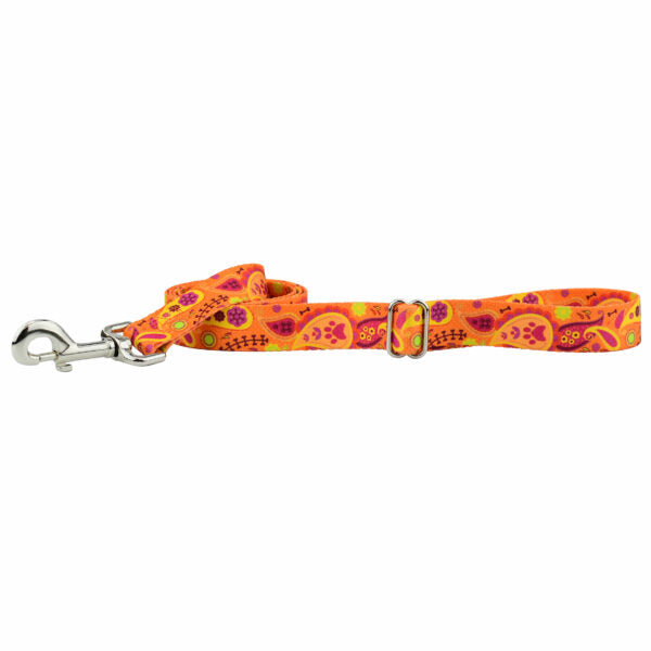 Orange Paisley Dog Leash – EarthStyle