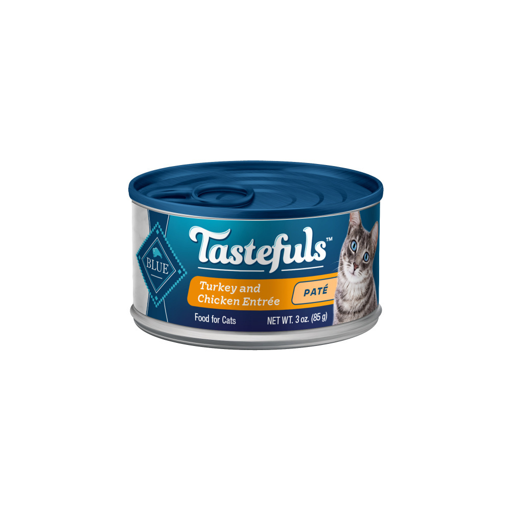 Blue Buffalo Tastefuls Adult Pate Turkey & Chicken Entree Wet Cat Food