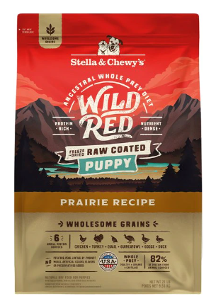 Stella & Chewy's Wild Red Dry Dog Food Raw Coated High Protein Wholesome Grains Puppy Prairie Recipe