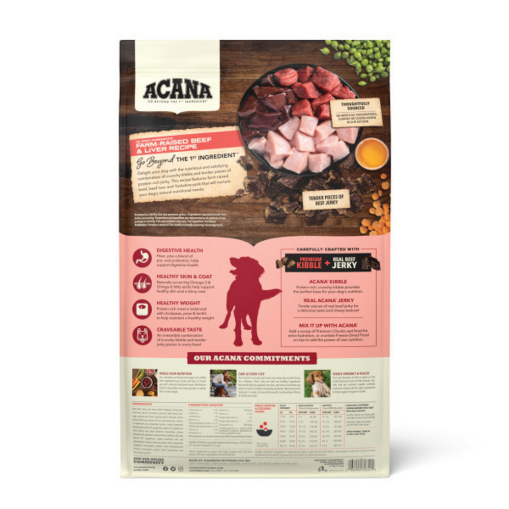 ACANA Butchers Favorites Farm-Raised Beef and Liver Recipe Dry Dog Food