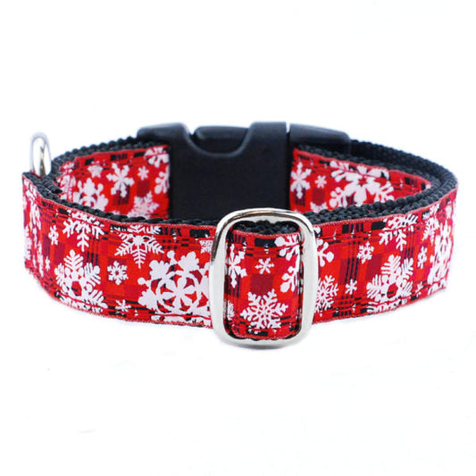 1″ Buffalo Plaid Essential Martingale Dog Collar