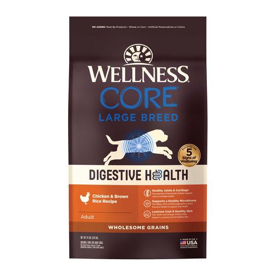 Wellness CORE Digestive Health Large Breed Chicken & Brown Rice Dry Dog Food