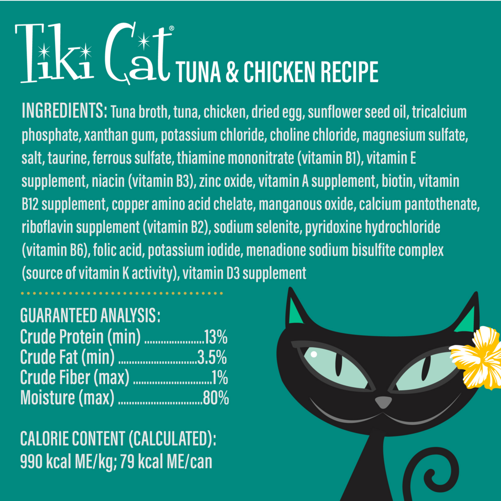 Tiki Cat Velvet Mousse Tuna & Chicken Wet Cat Food Pouches