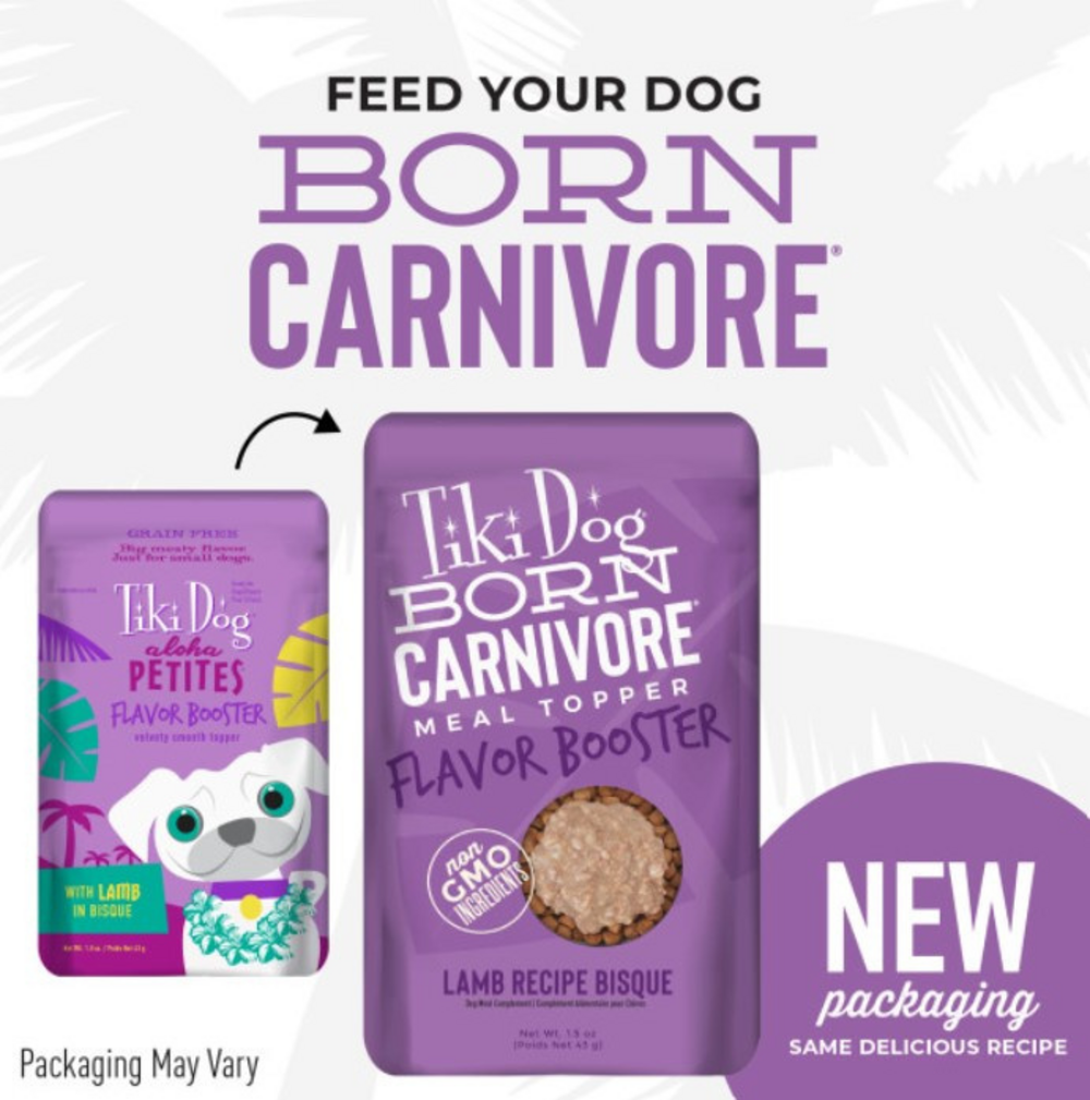 Tiki Dog Born Carnivore Flavor Booster Lamb Wet Dog Food Topper