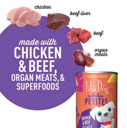 Tiki Dog Aloha Petites Chicken & Beef Wet Dog Food