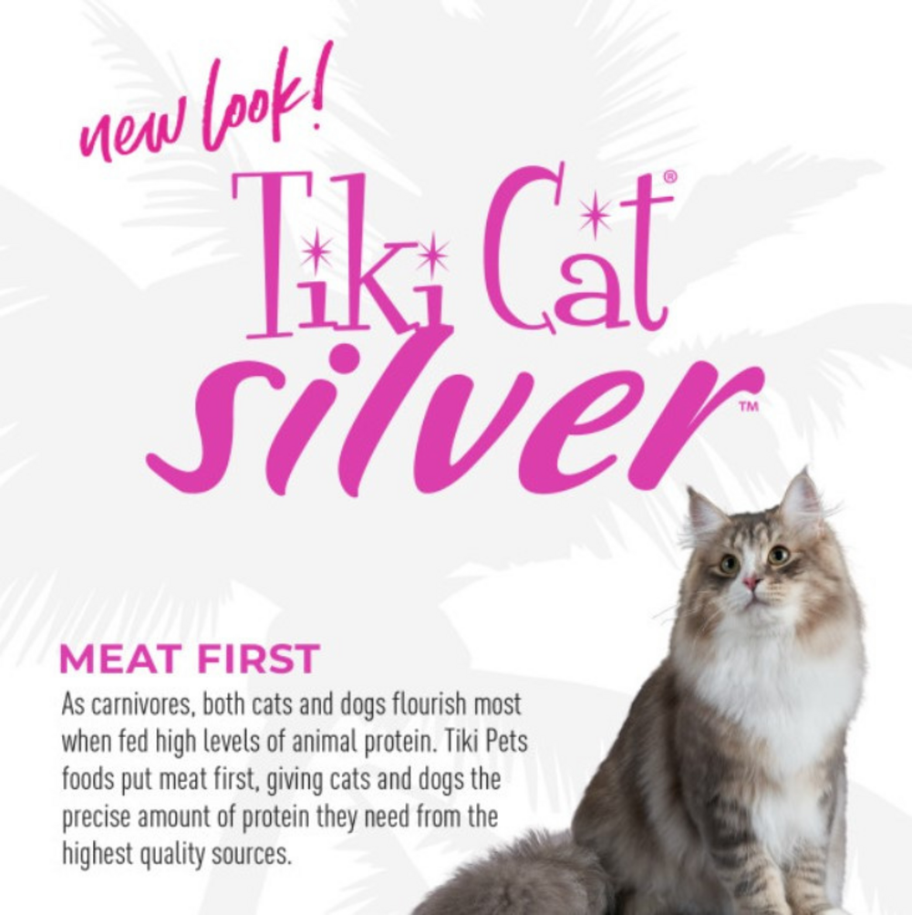 Tiki Cat Silver Mousse Salmon & Pumpkin Wet Cat Food for Senior Cats Food Pouch