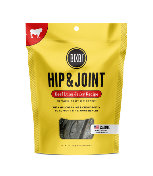 Bixbi Hip and Joint Beef Lung Jerky Dog Treats