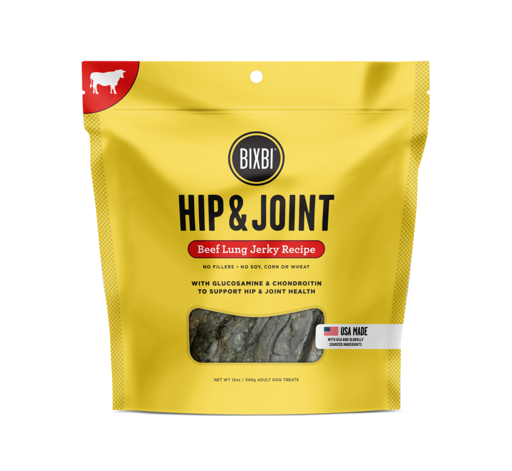 Bixbi Hip and Joint Beef Lung Jerky Dog Treats