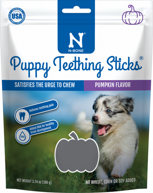 N-Bone Puppy Teething Sticks Pumpkin Flavor