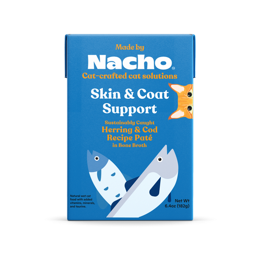 Made By Nacho Skin & Coat Support Sustainably Caught Herring And Cod Pate In Bone Broth Tetra