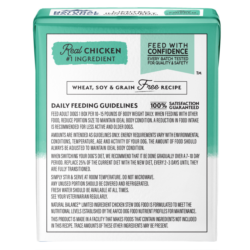 Natural Balance Limited Ingredient Chicken Stew Wet Dod Food
