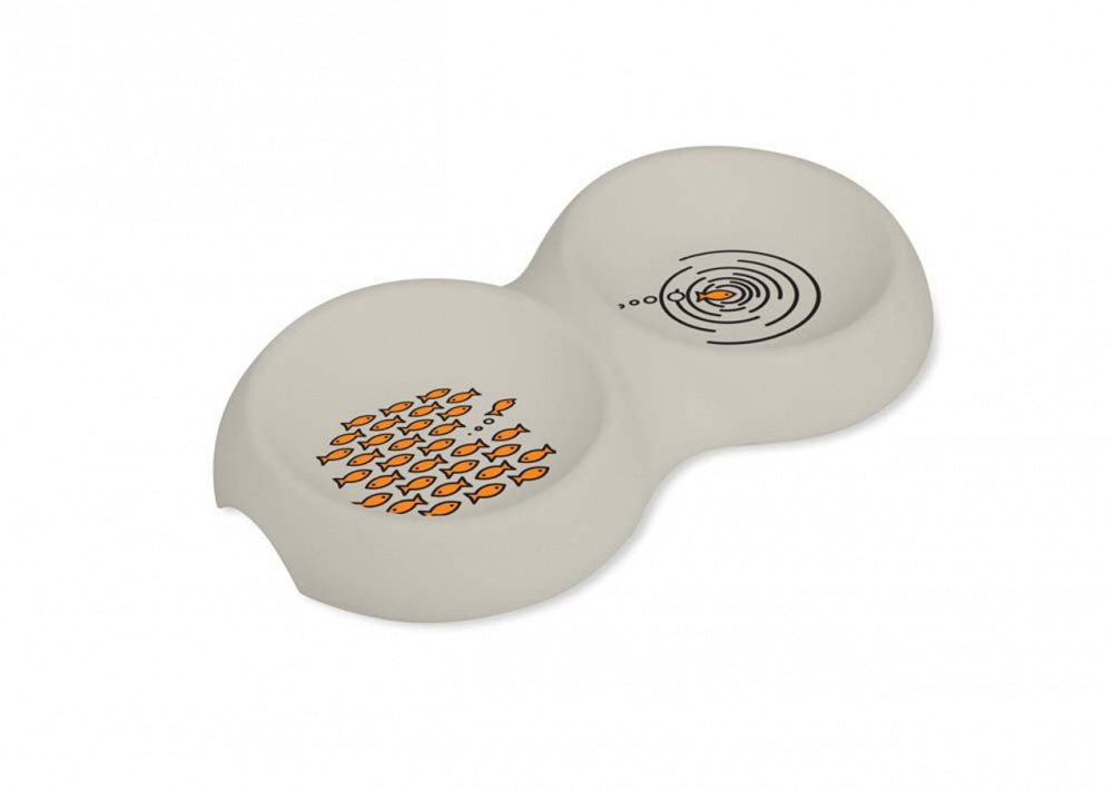 Van Ness Ecoware Double Dish with non skid silicone feet