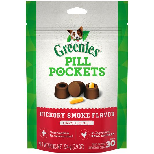 Greenies Pill Pockets Canine Hickory Smoke Flavor Dog Treats