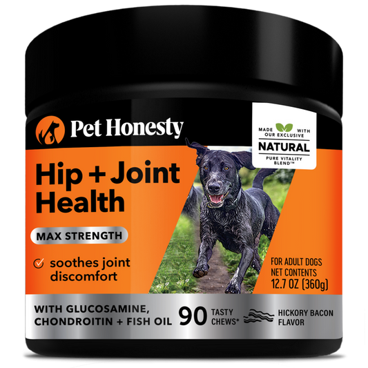 Pet Honesty Dog Hip & Joint Health Support Max Strength Chews, Bacon