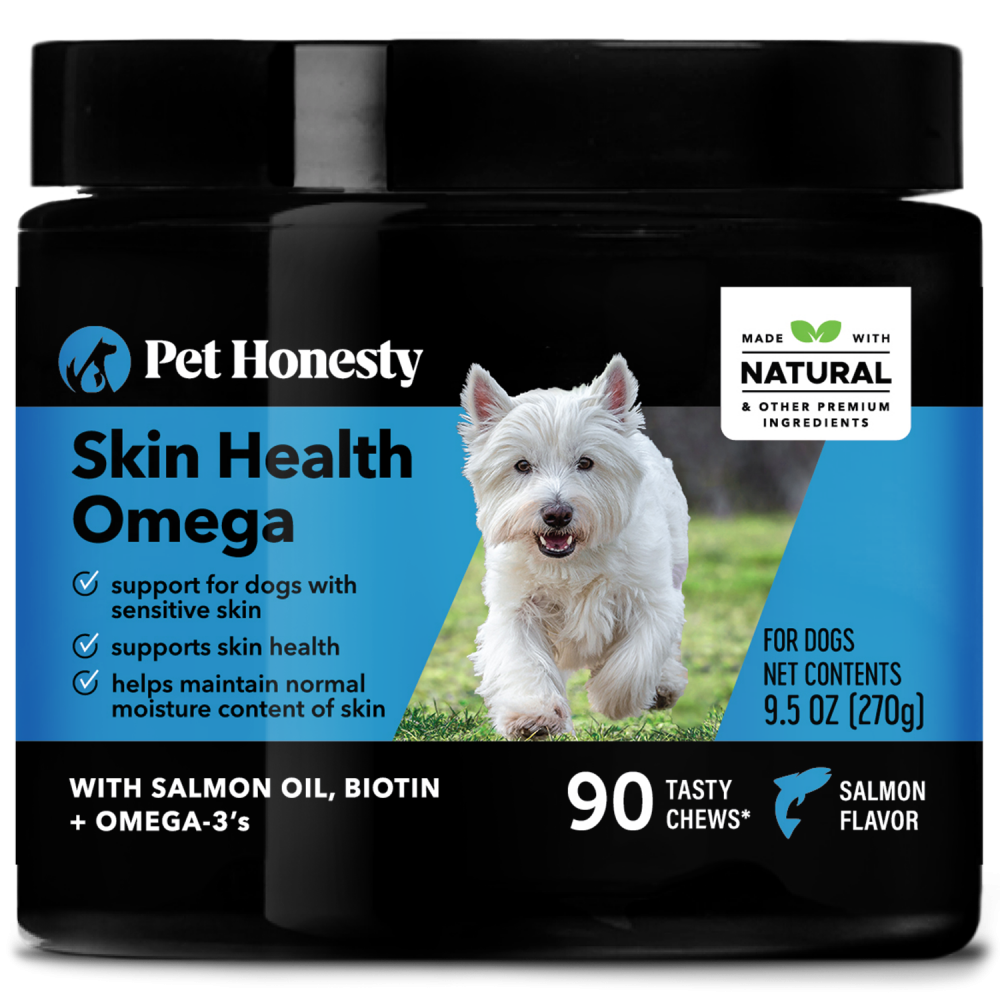 Pet Honesty Dog Salmon Skin Health Omega Fish Oil Soft Chews, Salmon