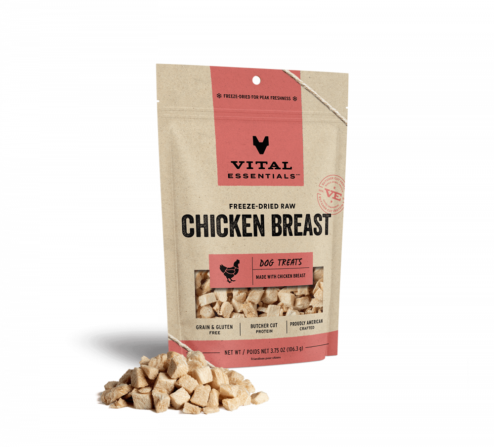 Vital Essentials Freeze Dried Raw Chicken Breast Dog Treats