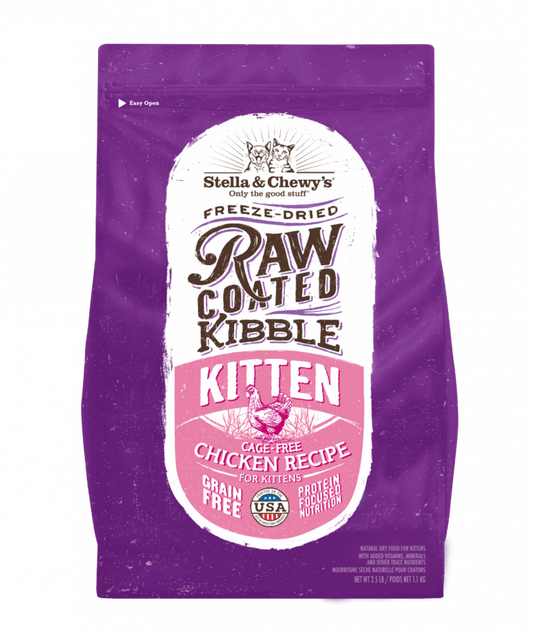 Stella and Chewys Raw Coated Premium Kibble Cat and Kitten Food