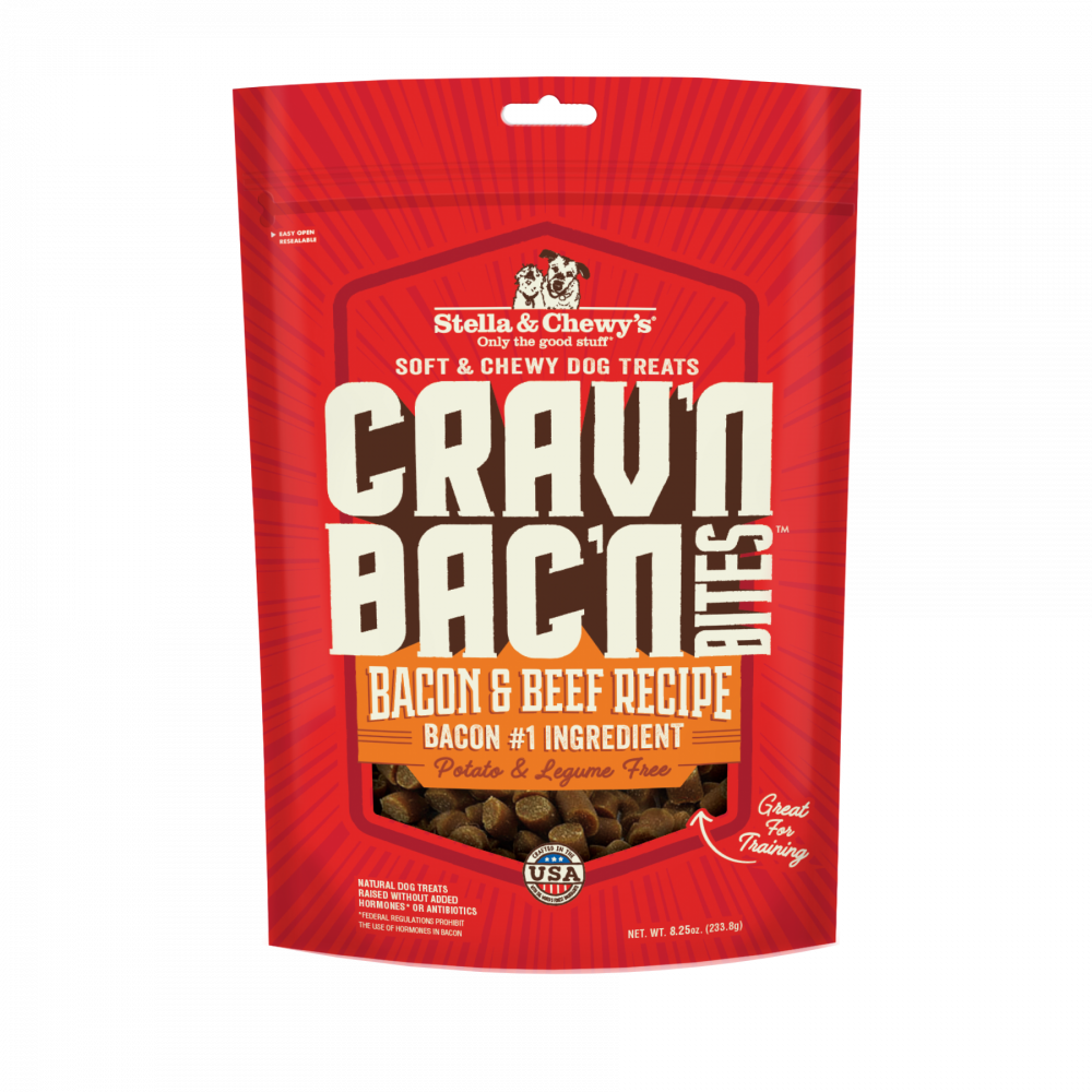 Stella & Chewy's Crav'n Bac'n Bites Bacon & Beef Recipe Dog Treats