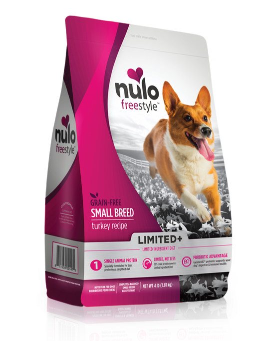 Nulo FreeStyle Limited+ Grain-Free Turkey Recipe Small Breed Puppy & Adult Dry Dog Food