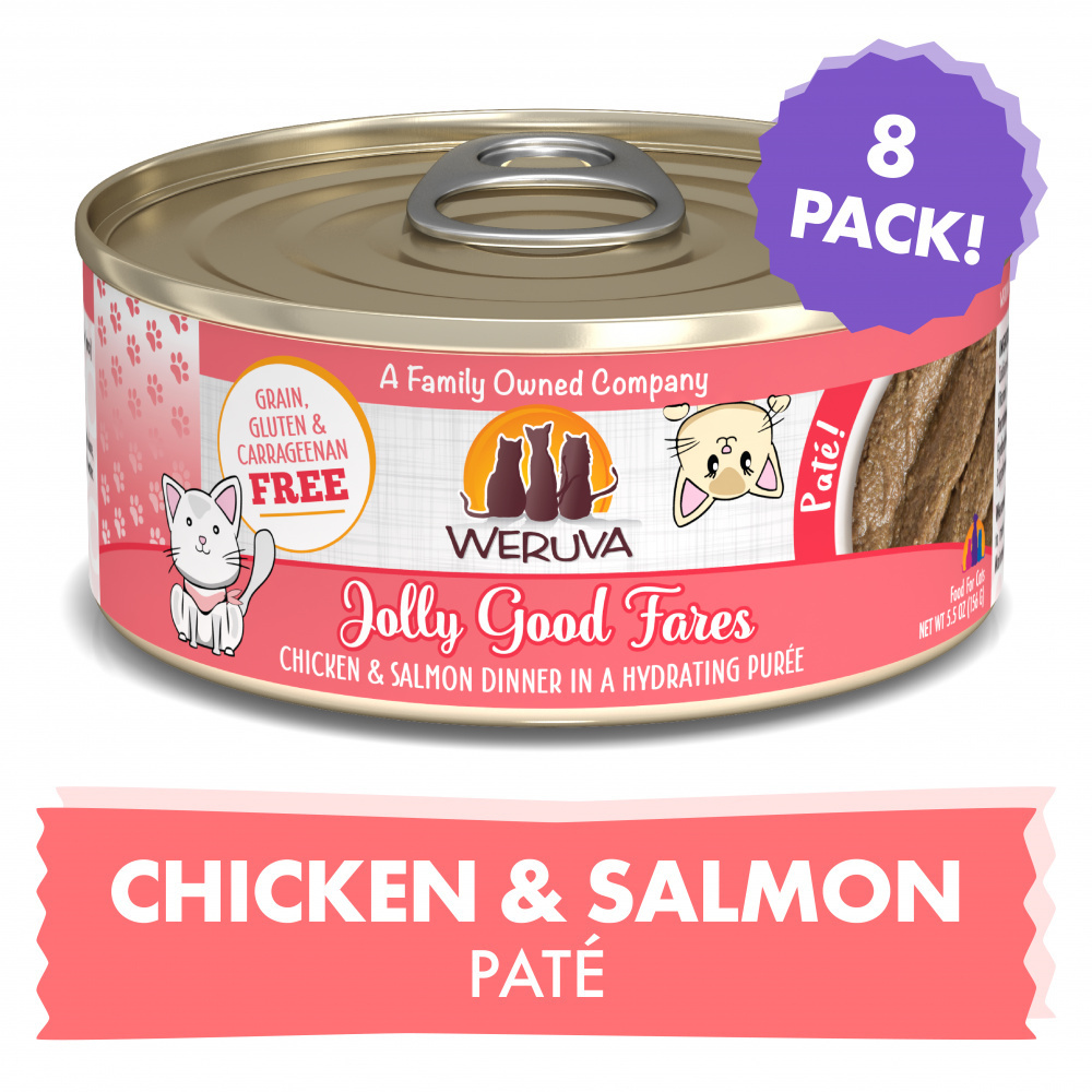 Weruva Classic Cat Pate Jolly Good Fares with Chicken & Salmon Canned Cat Food