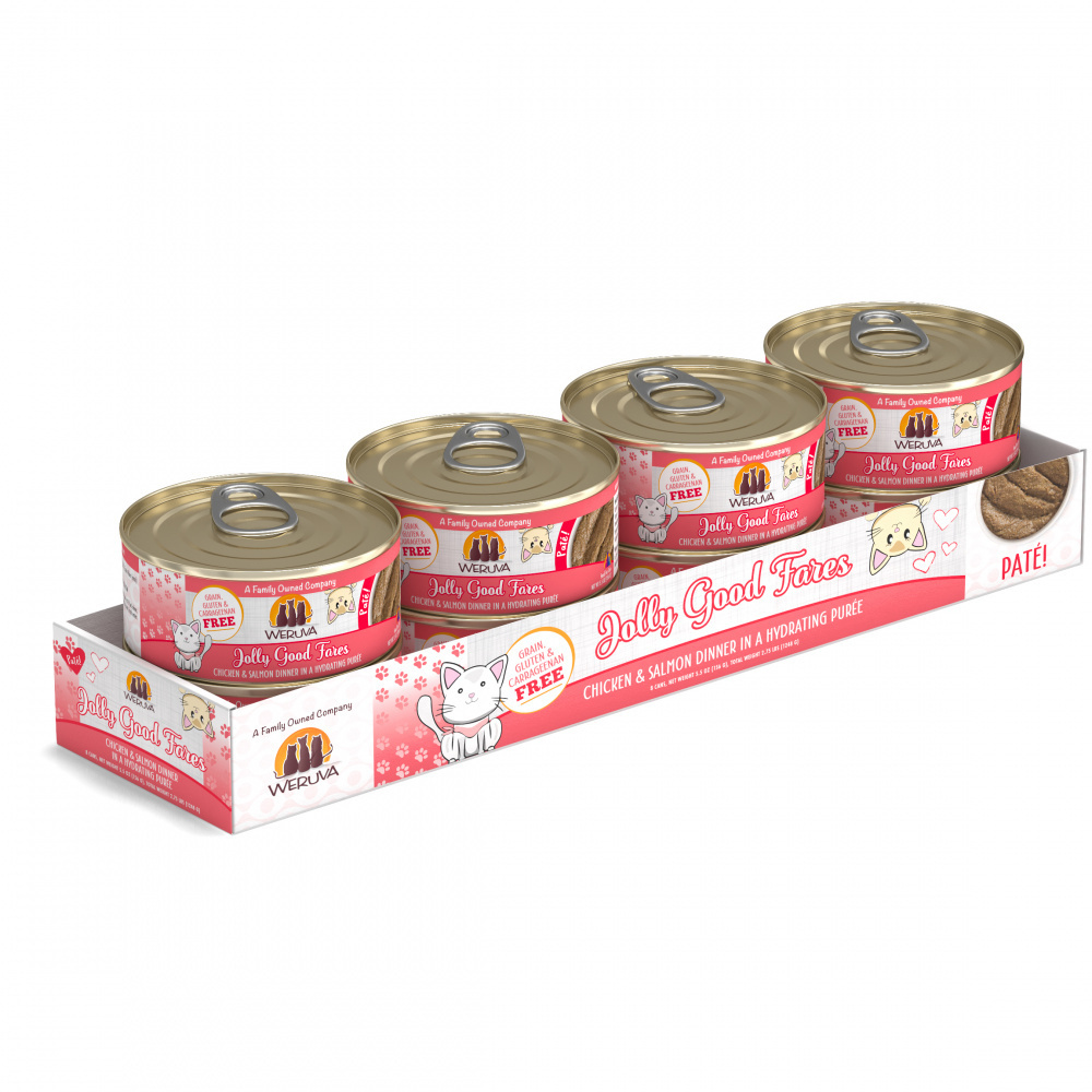 Weruva Classic Cat Pate Jolly Good Fares with Chicken & Salmon Canned Cat Food