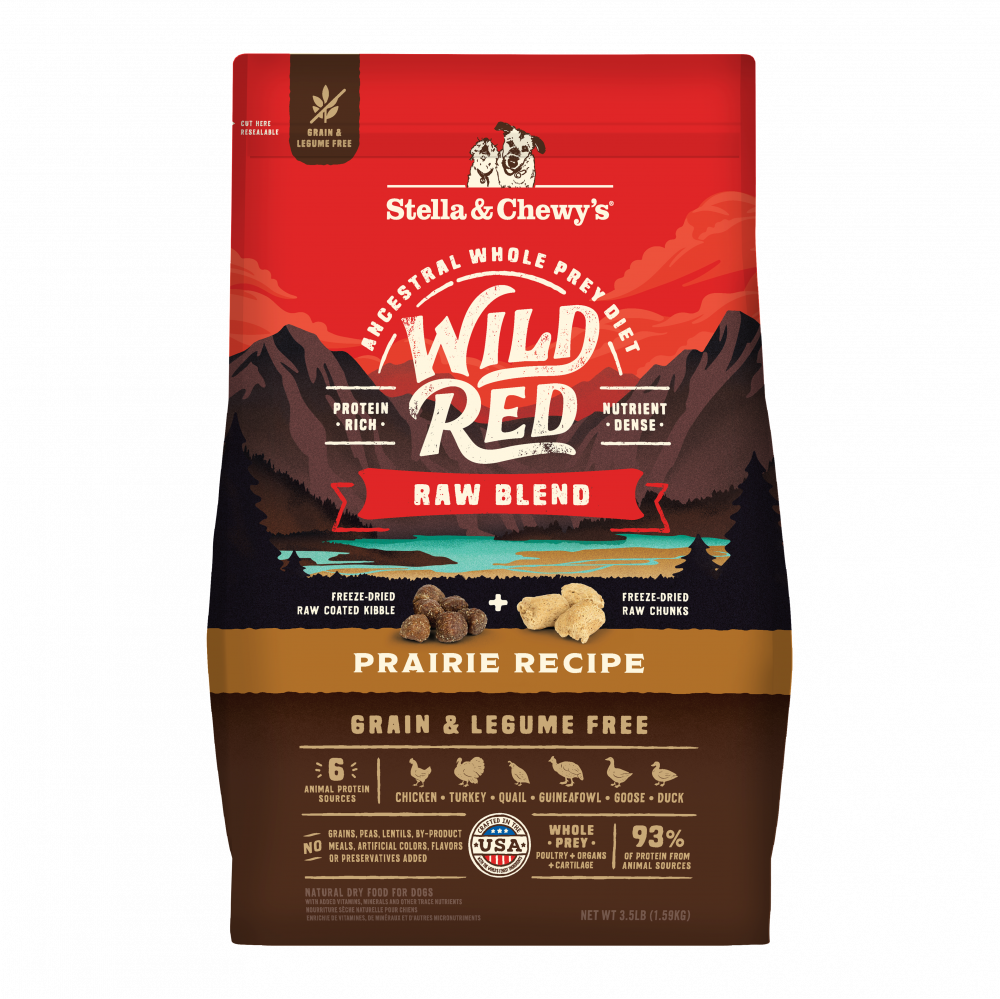 Stella & Chewy's Wild Red Dry Dog Food Raw Coated High Protein Grain & Legume Free Prairie Recipe