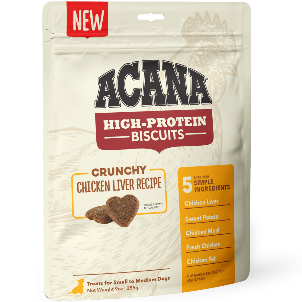 ACANA Crunchy Biscuits High-Protein Chicken Liver Recipe Dog Treats