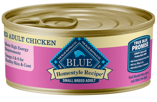 Blue Buffalo Homestyle Recipe Small Breed Adult Chicken Dinner with Garden Vegetables Canned Dog Food