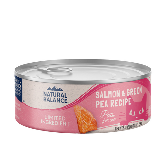 Natural Balance Limited Ingredient Salmon & Green Pea Recipe Canned Wet Cat Food